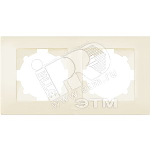 Cosmo Рамка 2 постовая кремовая (612-010300-226) - ABB
