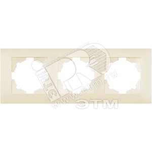 Cosmo Рамка 3 постовая кремовая (612-010300-227) - ABB