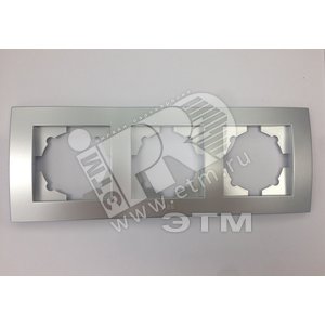 Cosmo Рамка 3 постовая алюминий (612-011000-227) - ABB