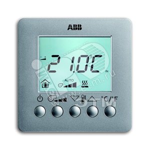 6138/11-83-500 Термостат комнатный с ЖК-дисплеем для управления Fan- Coil,SM, серебристый алюминий | 6138-0-0005  | 2CKA006138A0005 | ABB - ABB