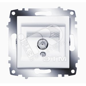 Cosmo Розетка спутниковая (RG6 F-разъем) белая - ABB