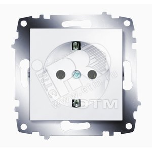 Cosmo Розетка с заземлением белая - ABB