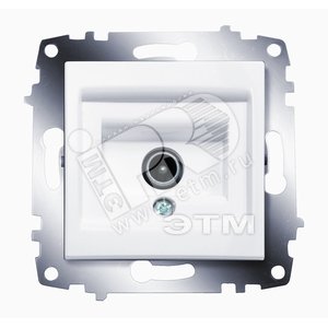 Cosmo Розетка TV с экранированием белая - ABB