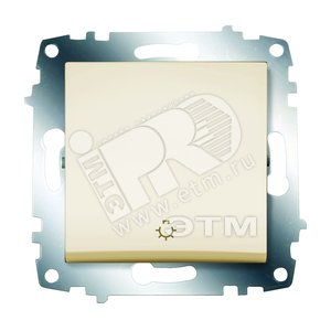 Cosmo Выключатель кнопочный кремовый - ABB