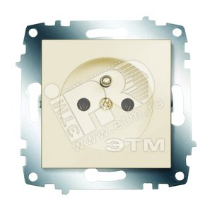 Cosmo Розетка с заземлением французский стандарт кремовая (619-010300-268) - ABB