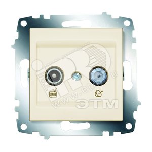 Cosmo Розетка оконечная TV + Спутник кремовая - ABB