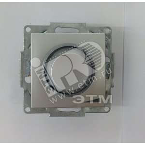 Cosmo Диммер поворотный 300 Вт с подсветкой алюминий (619-011000-292) - ABB