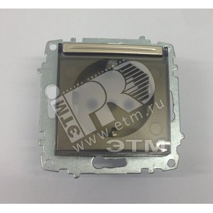 Cosmo Розетка с заземлением с защитной крышкой титаниум (619-011400-218) - ABB