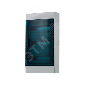 Щит распределительный навесной ЩРн-п 36М пластиковый прозрачная дверь (3 ряда) Mistral65 с клеммами (65P12X32A) 2