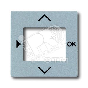 Плата центральная (накладка) для таймера 6455, 6456, серия solo/future, цвет серебристо-алюминиевый | 6430-0-0305  | 2CKA006430A0305 | ABB