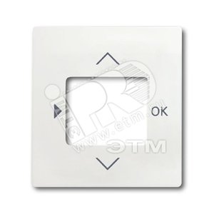 Центр. пл. для таймера 6455, 6456, серия impuls, цв. белый бархат