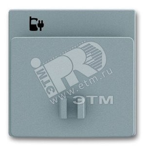 Плата центральная (накладка) 6478-803 для блока питания micro USB - 6474 U, Solo, серый металлик - ABB