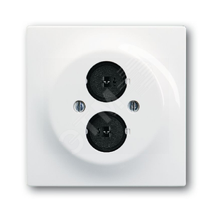 Плата центральная с суппортом с 2-мя разъёмами для громкоговорителя, серия impuls, цвет альпийский белый | 1753-0-4971  | 2CKA001753A4971 | ABB 2