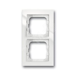 Рамка 2-постовая, для монтажа заподлицо, серия axcent, цвет белый | 1753-0-4122 | 2CKA001753A4122 | ABB 2