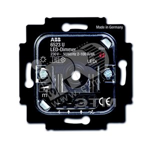 Механизм светорегулятора LED, поворотный, 2-100 Вт/ВА | 6512-0-0335  | 2CKA006512A0335 | ABB