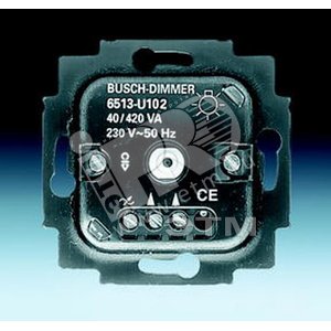 Механизм светорегулятора для ламп накаливания и НВ галогенных ламп с электронным трансформатором, 40-420 Вт/ВА | 6513-0-0586 | 2CKA006513A0586 | ABB