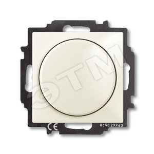 ABB Basic 55 Сл. кость Светорегулятор поворотно-нажимной 60-400 Вт для л/н | 6515-0-0843  | 2CKA006515A0843 | ABB - ABB