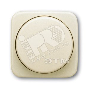 Плата центр. (накладка) с поворотной ручкой д. мех. поворотного светорег.,серия Busch-Duro 200 SI,цвет сл. кость | 6599-0-1334 | 2CKA006599A1334 | AB