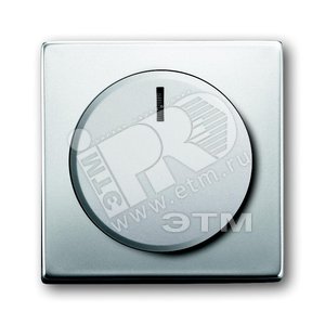 Плата центральная (накладка) с ручкой и лампой для поворотного светорегулятора, серия pur/сталь | 6599-0-2959  | 2CKA006599A2959 | ABB