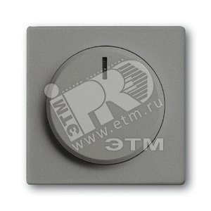 SOLO/FUTURE Центральная плата с ручкой и лампой для поворотного светорегулятора meteor/серый металлик