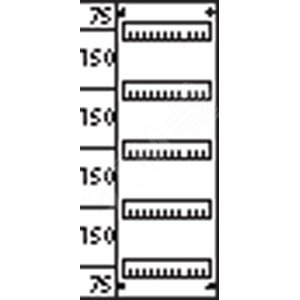 Пластрон глухой 1ряд/5 реек - 150мм | AG215 | ABB 2