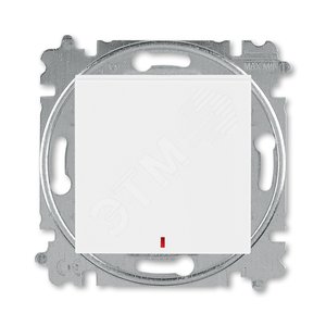 ABB Levit Белый / белый Переключатель 1-кл. с подсветкой контрольная | 3559H-A25445 03W | 2CHH592545A6003 | ABB 2