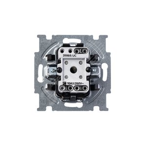 ABB Basic 55 Альп. белый Выключатель 2-х клавишный | 1012-0-2141  | 2CKA001012A2141 | ABB - фото 3