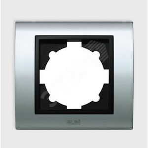 Zena Platin рамка хром/черн 1-п