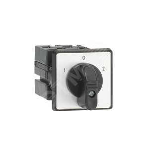 Переключатель 25А 1п ONU1PBR(1-0-2) IP20          установка на дверце, с черн.ручкой, угол поврота  60град., с нулевой позицией - ABB