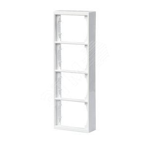 Impressivo Рамка 4 поста 100мм наружная DoubleSchuko белый (1724S100-84) - фото 2