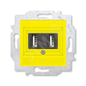 ABB Levit Жёлтый USB зарядка 2-ая | 5014H-A00040 64W | 2CHH290040A6064 | ABB - фото 2