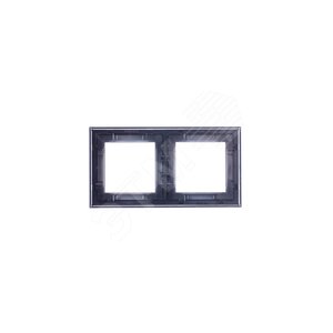 ABB Levit Антрацит / дымчатый чёрный Рамка 2-ая | 3901H-A05020 63W | 2CHH015020A6063 | ABB - фото 4