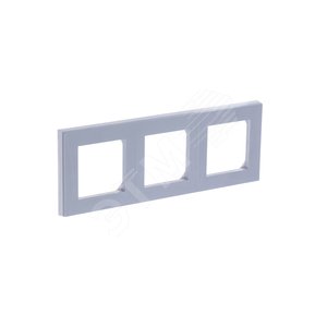 Рамка ABB Levit 3 поста серый / белый (3901H-A05030 16W) 3
