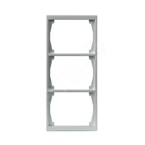 Рамка 3-постовая, 100мм серия Impressivo, алюминий | 1723F100-83  | 2TKA000367G1 | ABB - фото 2