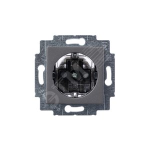 ABB Levit Сталь / дымчатый чёрный Розетка с з/к со шторками 16А | 5520H-A03457 69W | 2CHH203457A6069 | ABB - фото 5