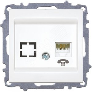 Zena без рамки бел. розетка TF RJ11 - ABB