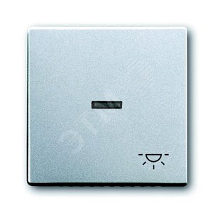 Клавиша для мех. 1-кл.выкл./перекл./кнопки, с символом "СВЕТ", серия solo/future, цвет серебристо-алюминиевый | 1751-0-2951  | 2CKA001751A2951 | ABB 2