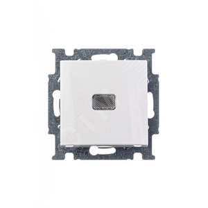 ABB Basic 55 Альп. белый Выключатель 1-клавишный с подсветкой | 1012-0-2153 | 2CKA001012A2153 | ABB - фото 4