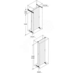 Плата монтажная H=2000мм W=800мм|1STQ001904B0000 | ABB - фото 2