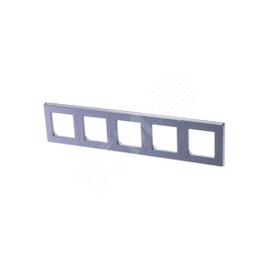 ABB Levit Серебро / дымчатый чёрный Рамка 5-ая | 3901H-A05050 70W | 2CHH015050A6070 | ABB - фото 2