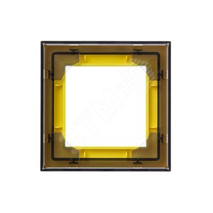 ABB Levit Жёлтый / дымчатый чёрный Рамка 1-ая | 3901H-A05010 64W | 2CHH015010A6064 | ABB - фото 5