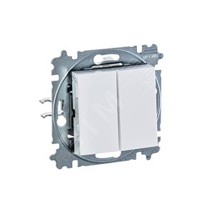 ABB Levit Белый / ледяной Выключатель 2-кл. | 3559H-A05445 01W | 2CHH590545A6001 | ABB - фото 3