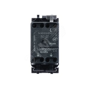 ABB Zenit Серебряный Переключатель 1-клавишный (1 мод) | N2102 PL  | 2CLA210200N1301 | ABB - фото 3