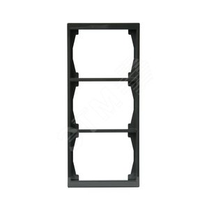 Рамка 3-постовая, 100мм серия Impressivo, антрацит 2