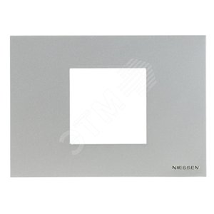 Zenit Рамка итальянского стандарта на 2 мод.,серебр. 2