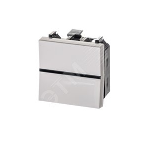 ABB Zenit Альп. белый Выключатель 1-клавишный (2 мод) | N2201 BL  | 2CLA220100N1101 | ABB - фото 2
