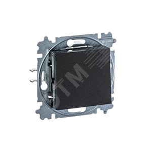 Переключатель перекрёстный одноклавишный ABB Levit антрацит / дымчатый чёрный (3559H-A07445 63W) 5