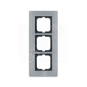 Рамка 3-постовая, серия carat, сталь | 1754-0-4256 | 2CKA001754A4256 | ABB - фото 2