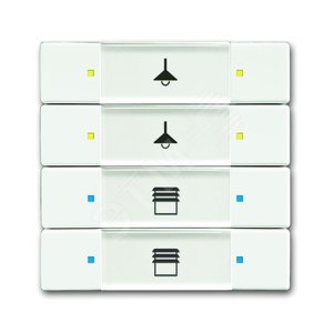 6127/02-884-500 Сенсор 4/8-кл. многофункциональный, белый бархат | 6117-0-0242 |  2CKA006117A0242 | ABB 2