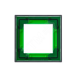 ABB Levit Зелёный / дымчатый чёрный Рамка 1-ая | 3901H-A05010 67W | 2CHH015010A6067 | ABB - фото 4